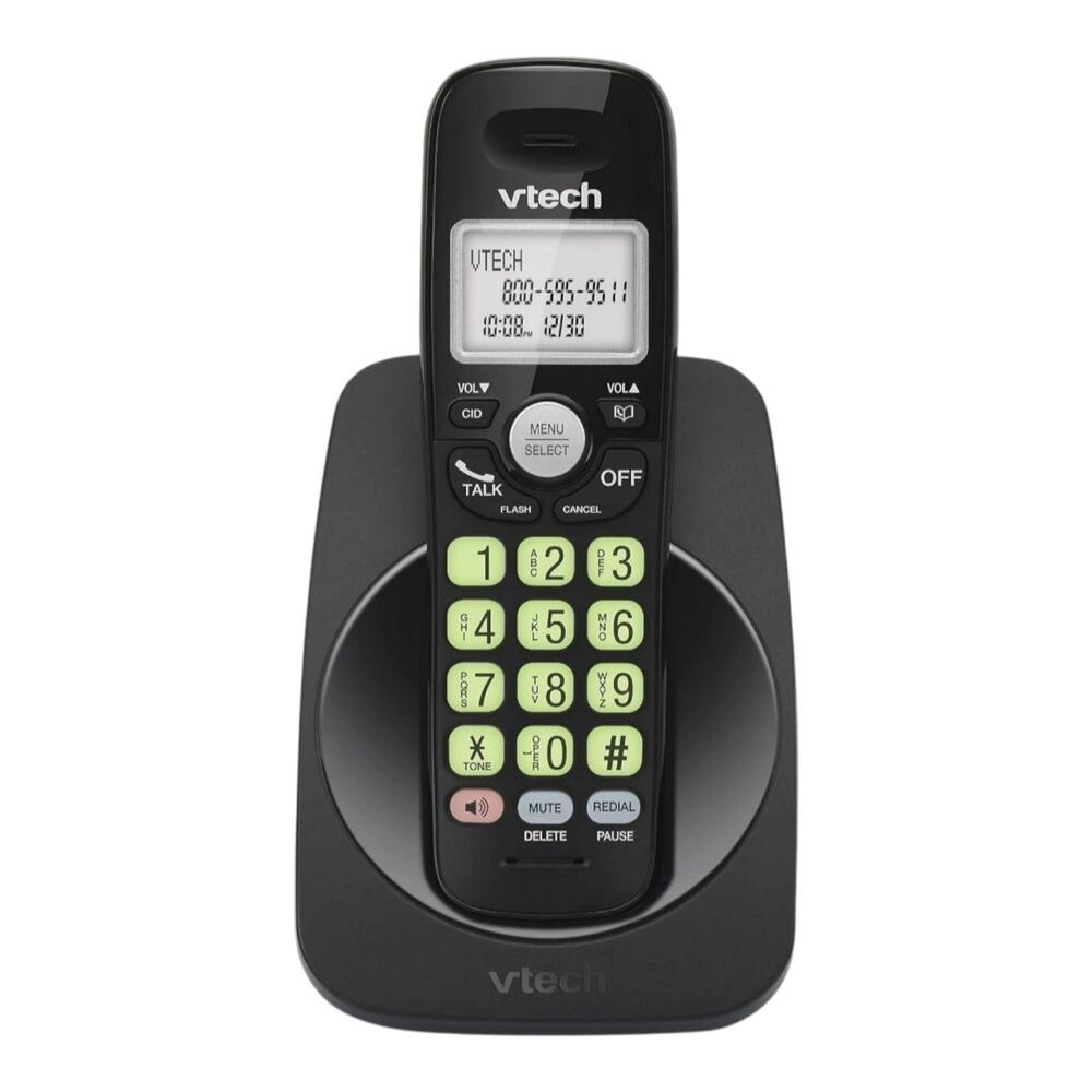 VTech VG131-11 Cordless Telephone Dect 6.0 Handset Speakerphone Black NIB